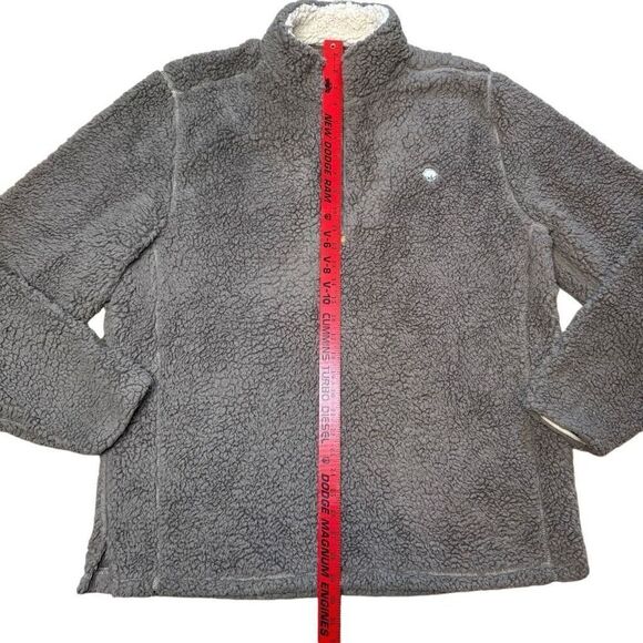 The Southern Shirt Co Quarter Zip‎ Sherpa Pullover Walnut Brown Women’s Size XL - Picture 7 of 8